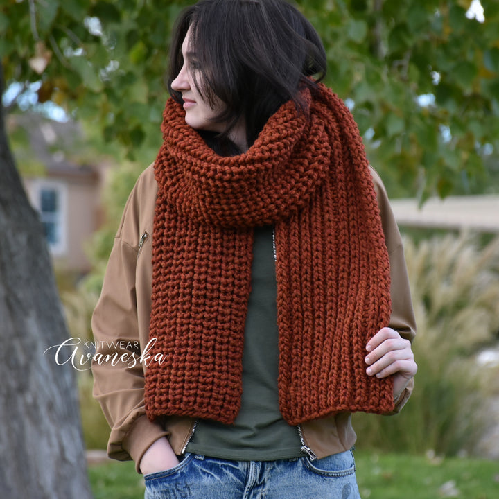 Knit Long Scarf | THE NOTINGHAM