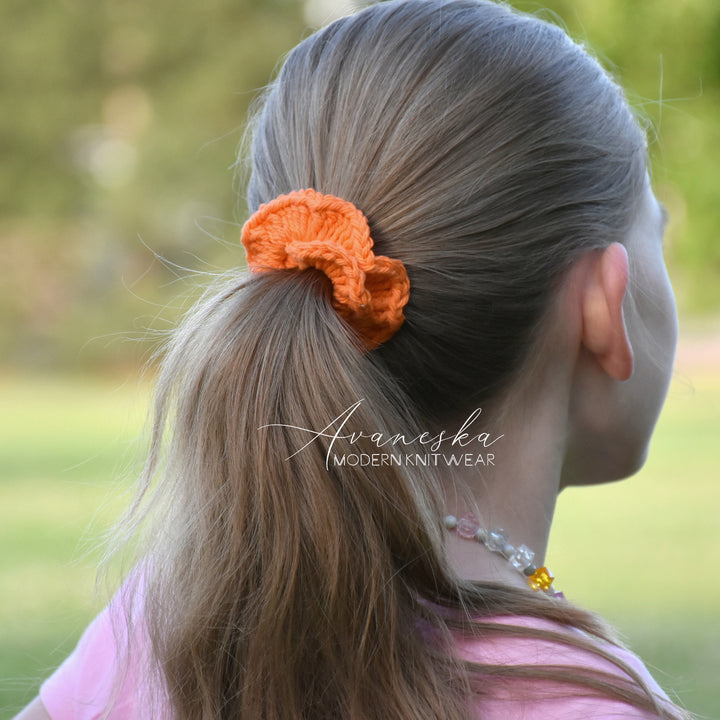 Set of 3 | Crochet Scrunchy - Small - Solids