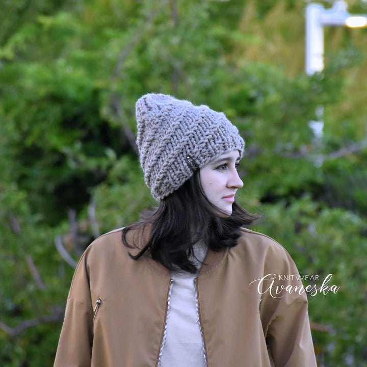 Knit Chunky Beanie | THE ODETTE