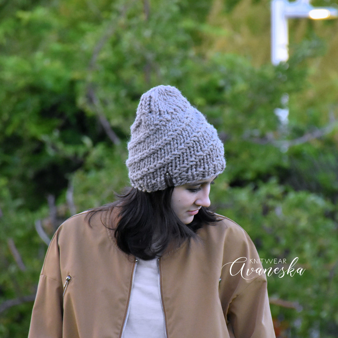 Knit Chunky Beanie | THE ODETTE