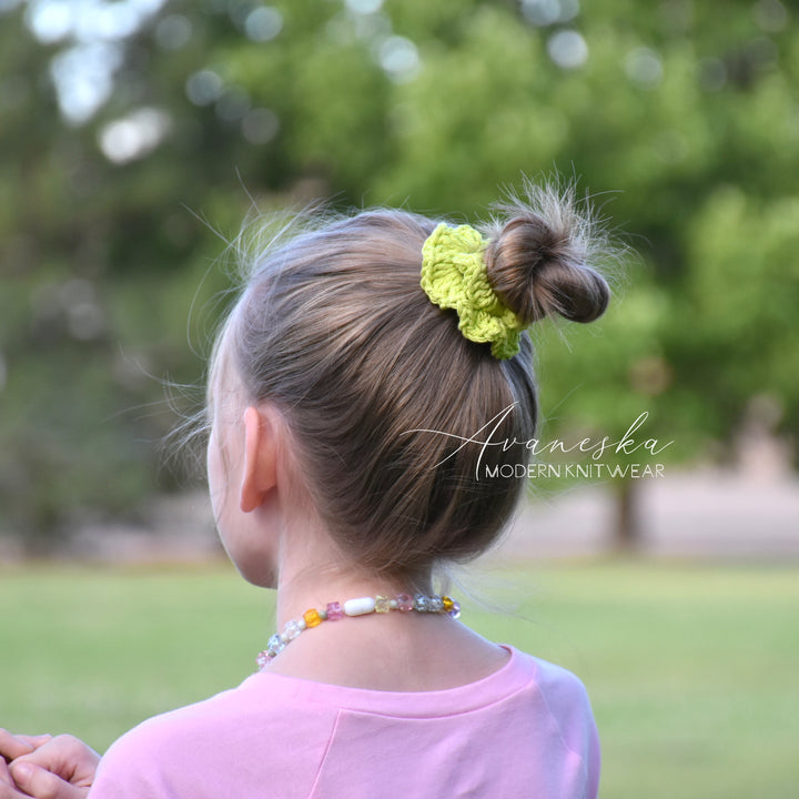 Set of 3 | Crochet Scrunchy - Small - Solids