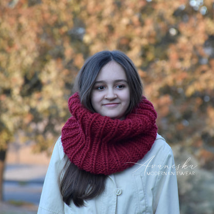 Knitted Woolen Bulky Chunky Scarf Cowl Neck Warmer