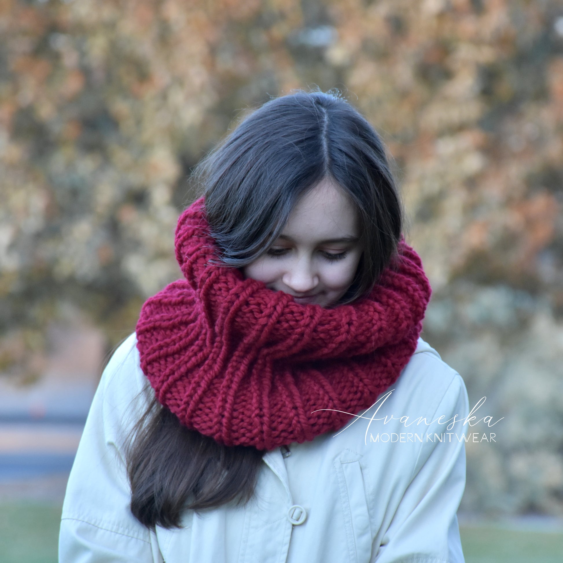 Knit Winter Woolen Chunky Bulky Scarf for Women and Men