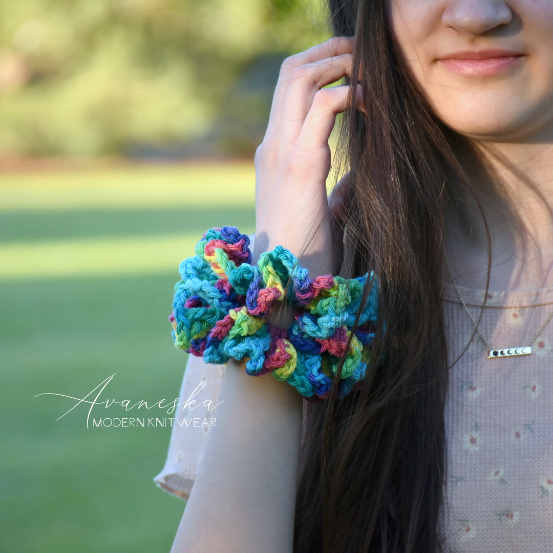 Crochet Cotton Oversized Scrunchy