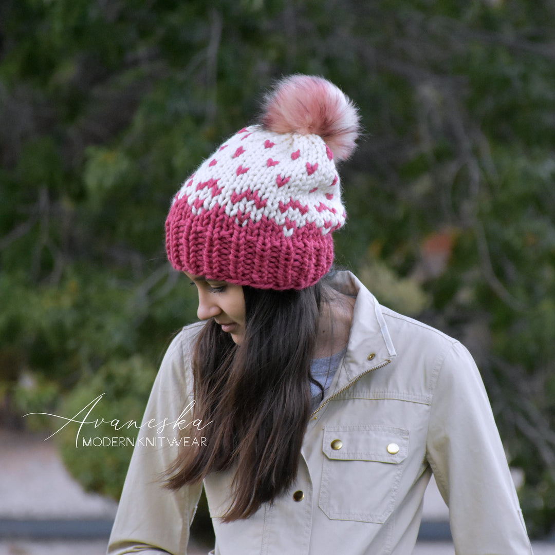 CLEARANCE Chunky Fair Isle Slouchy Hat | THE CELTIC TALES