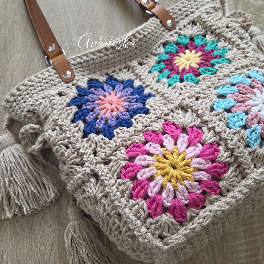 Crochet Granny Square Bag | DOROTHY