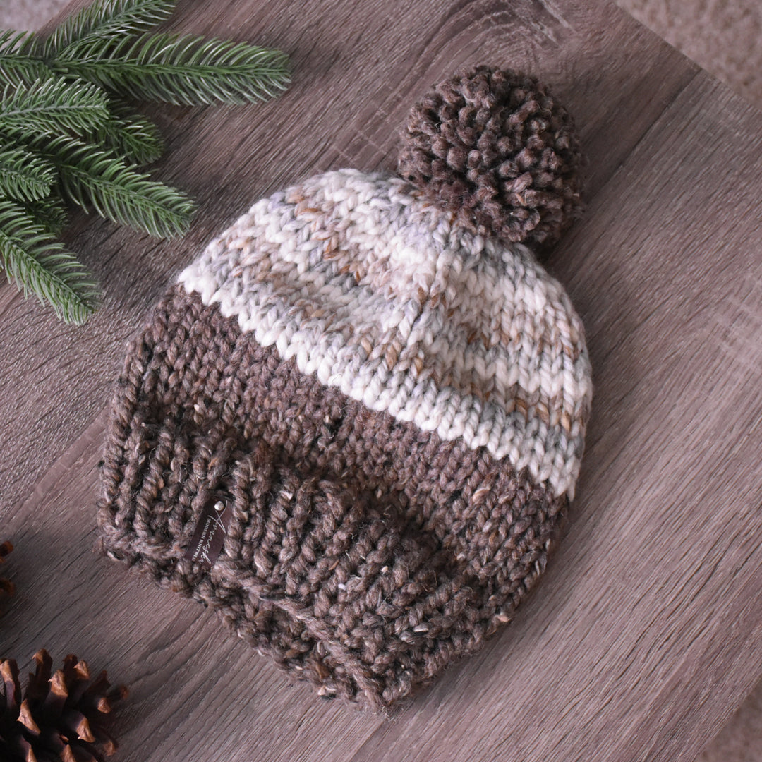Chunky Color Block Slouchy Hat | THE DARIA