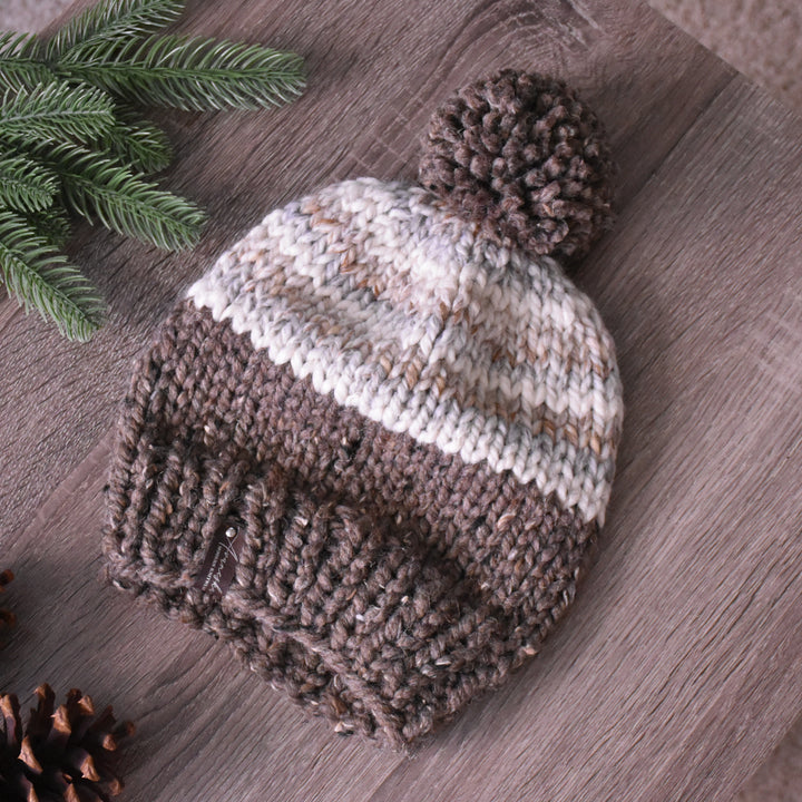 Chunky Color Block Slouchy Hat | THE DARIA