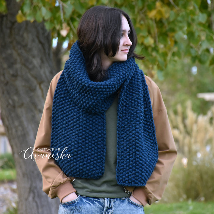 Knit Long Scarf | THE OXFORD