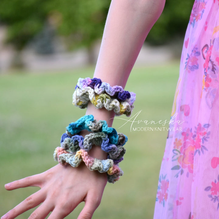 Crochet Cotton Scrunchies