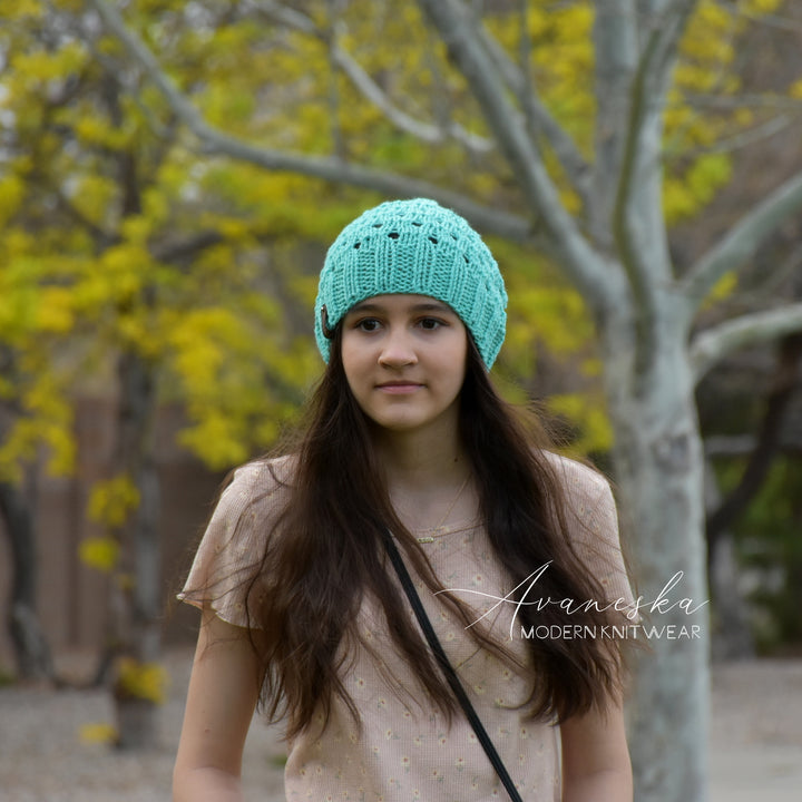 Knit Extra Slouchy Beanie Hat | The LEEDA