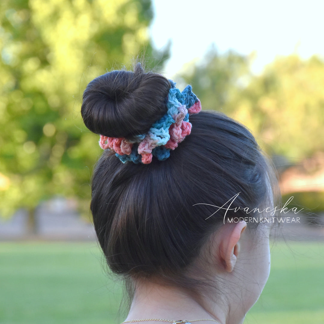 Set of 3 | Crochet Scrunchy - Medium - Multis