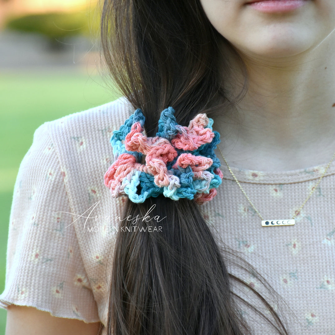 Set of 3 | Crochet Scrunchy - Medium - Multis