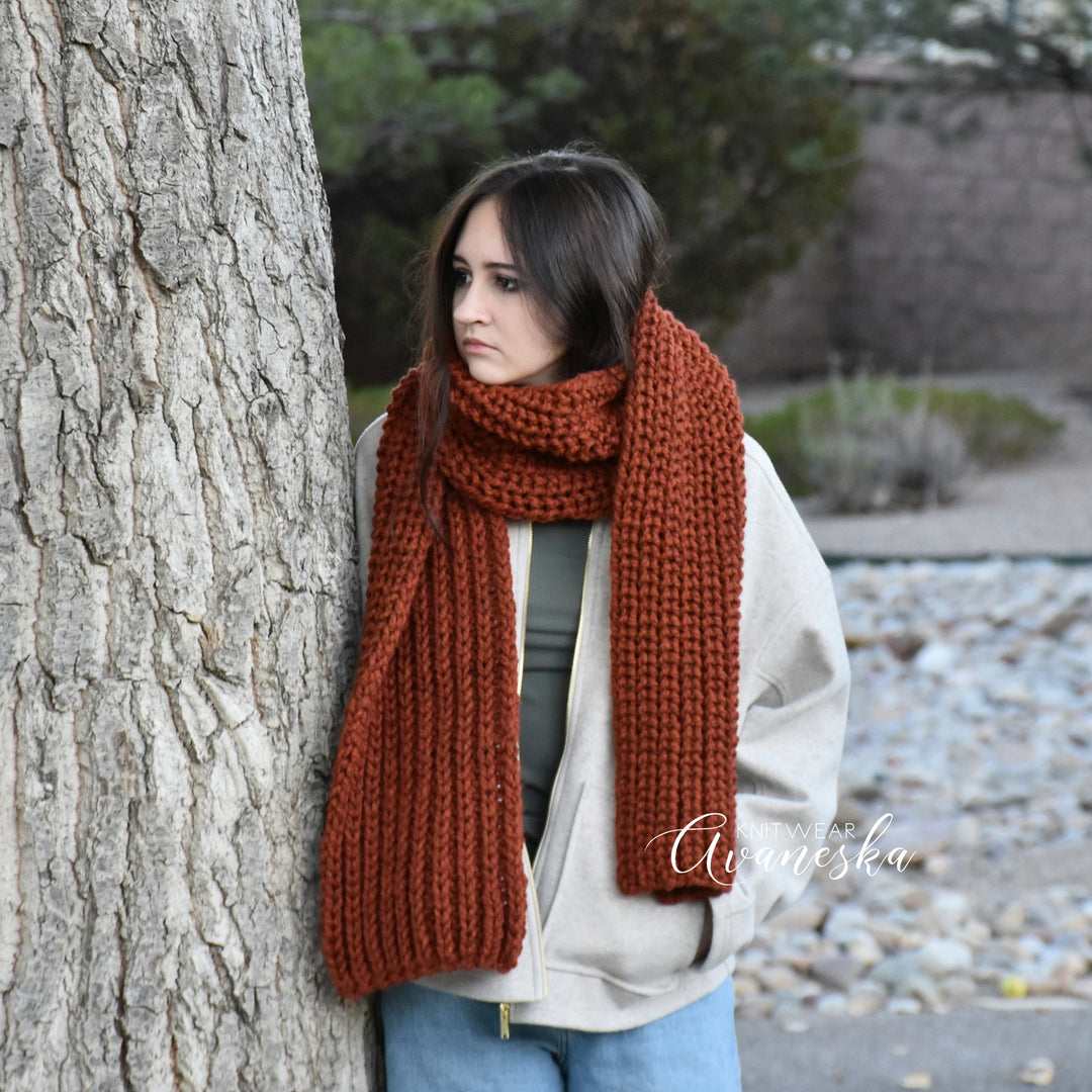 Knit Long Scarf | THE NOTINGHAM