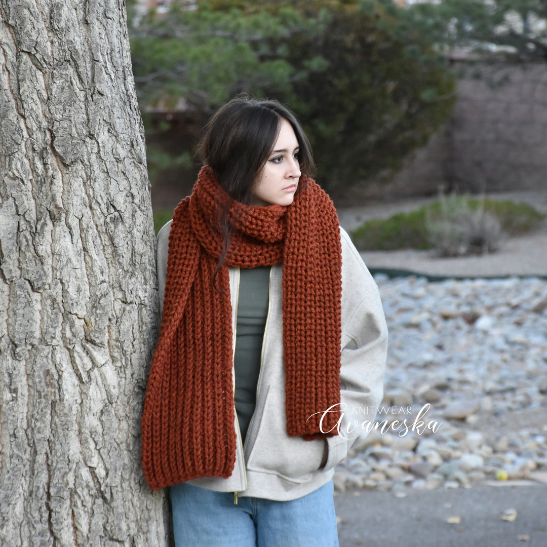 Knit Long Scarf | THE NOTINGHAM
