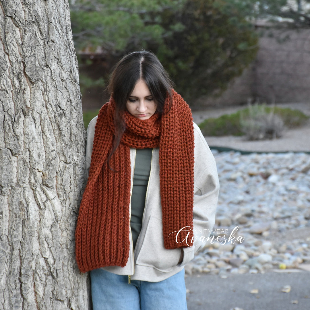 Knit Long Scarf | THE NOTINGHAM
