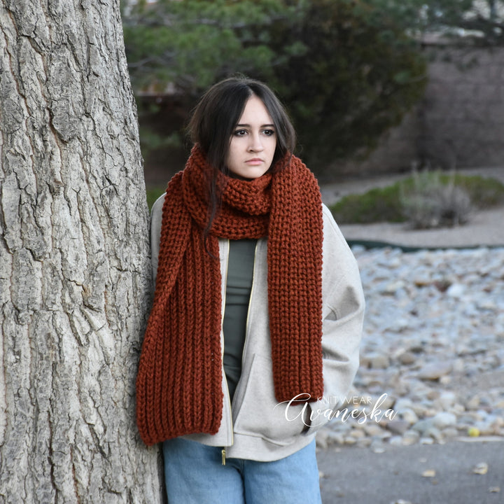 Knit Long Scarf | THE NOTINGHAM