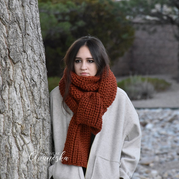 Knit Long Scarf | THE NOTINGHAM