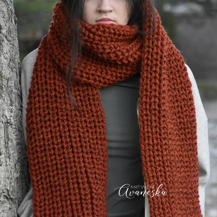 Knit Long Scarf | THE NOTINGHAM