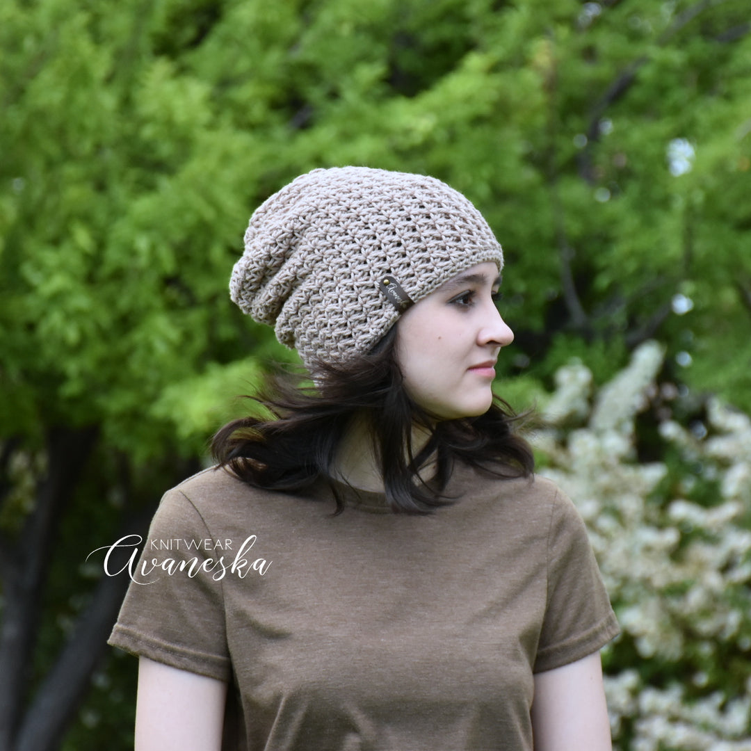 100% Cotton Slouchy Beanie | THE VISTA