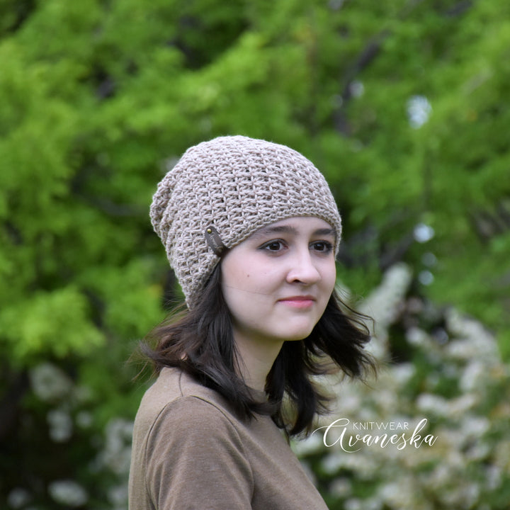 100% Cotton Slouchy Beanie | THE VISTA