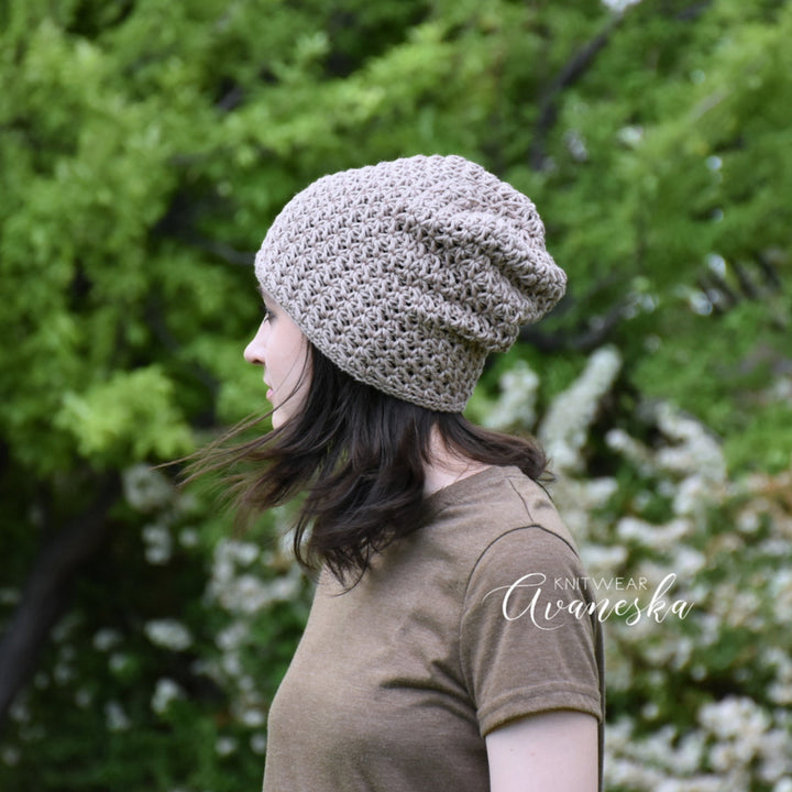 100% Cotton Slouchy Beanie | THE VISTA