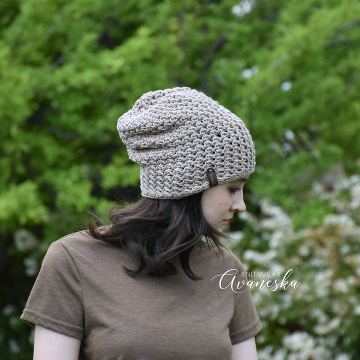 100% Cotton Slouchy Beanie | THE VISTA