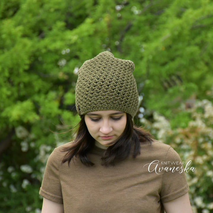100% Cotton Slouchy Beanie | THE VISTA