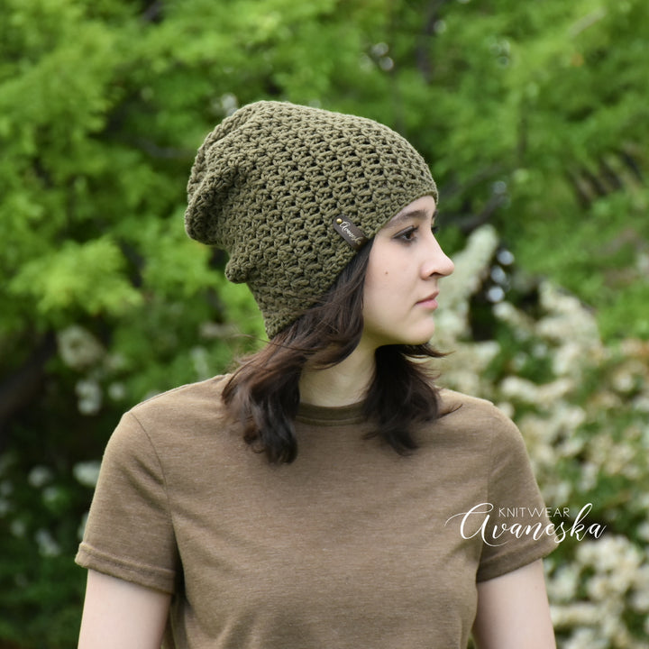 100% Cotton Slouchy Beanie | THE VISTA