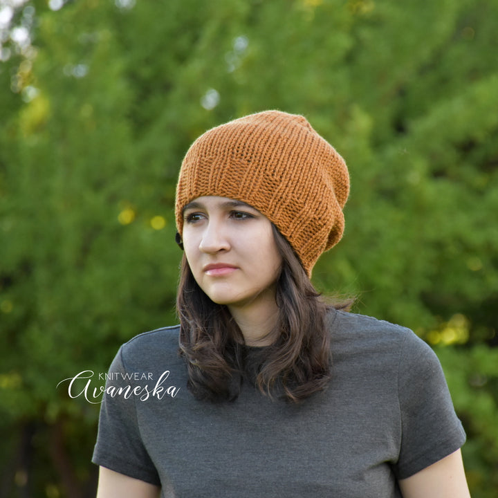 Knit Extra Slouchy Beanie | THE RUSSET