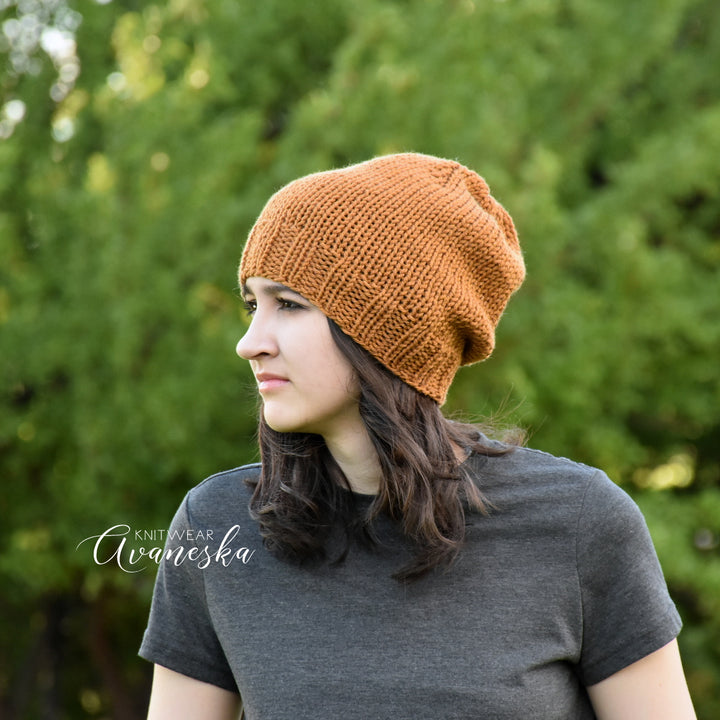 Knit Extra Slouchy Beanie | THE RUSSET