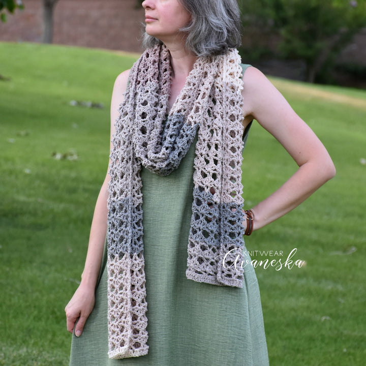 Crochet Lace Stole | GEORGETTE