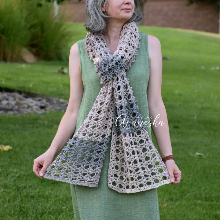 Crochet Lace Stole | GEORGETTE