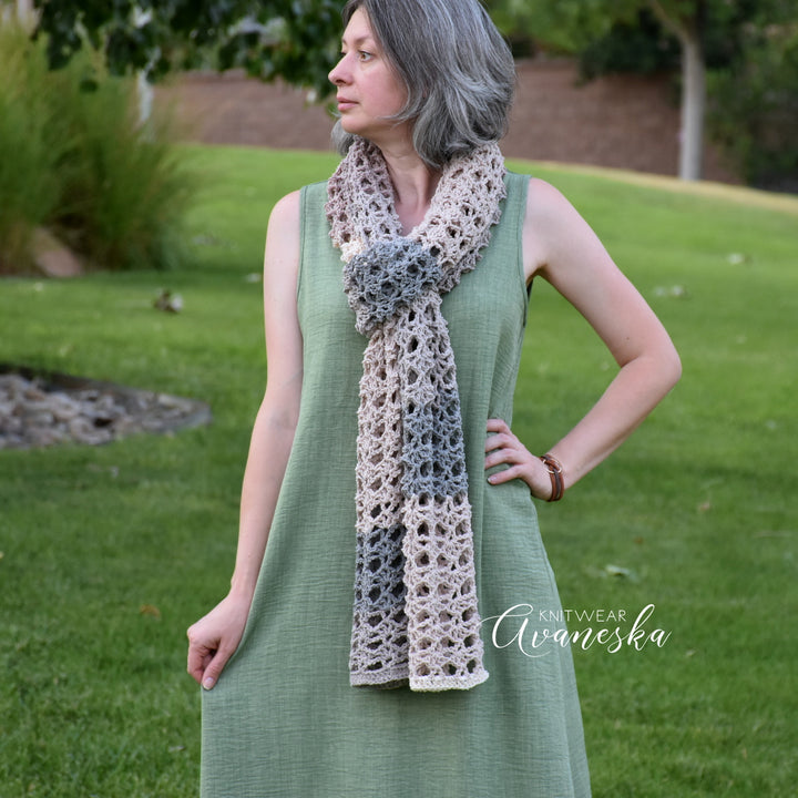 Crochet Lace Stole | GEORGETTE