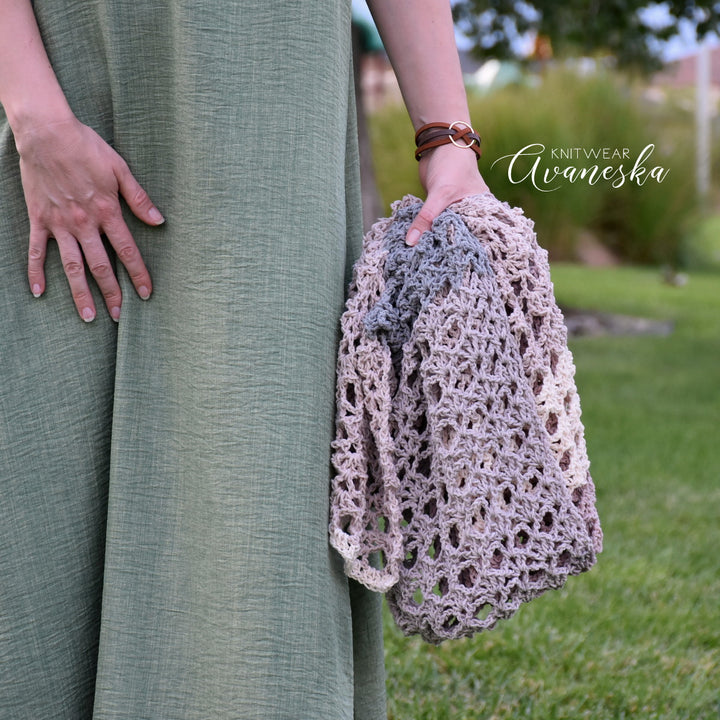 Crochet Lace Stole | GEORGETTE