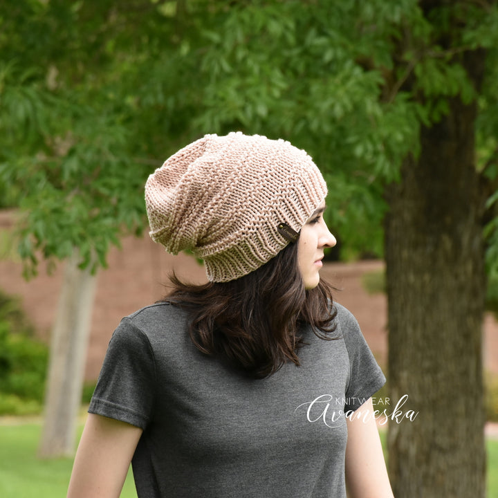 Knit Extra Slouchy Beanie | THE RILEY
