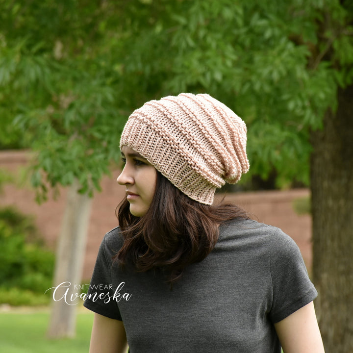 Knit Extra Slouchy Beanie | THE RILEY