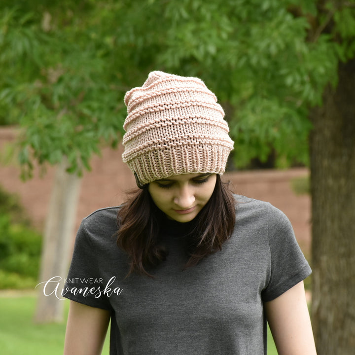 Knit Extra Slouchy Beanie | THE RILEY