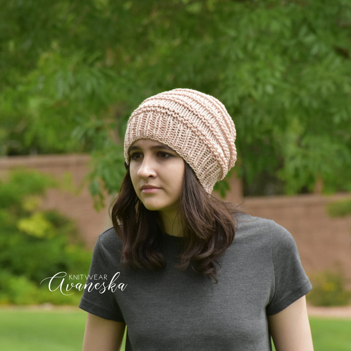 Knit Extra Slouchy Beanie | THE RILEY