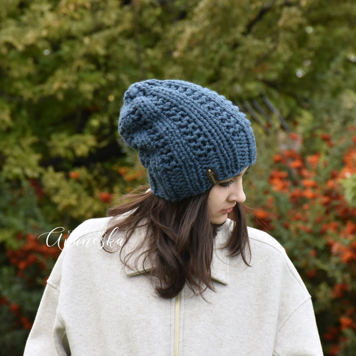 Chunky Extra Slouchy Hat | THE ASTRA