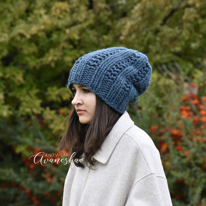 Chunky Extra Slouchy Hat | THE ASTRA