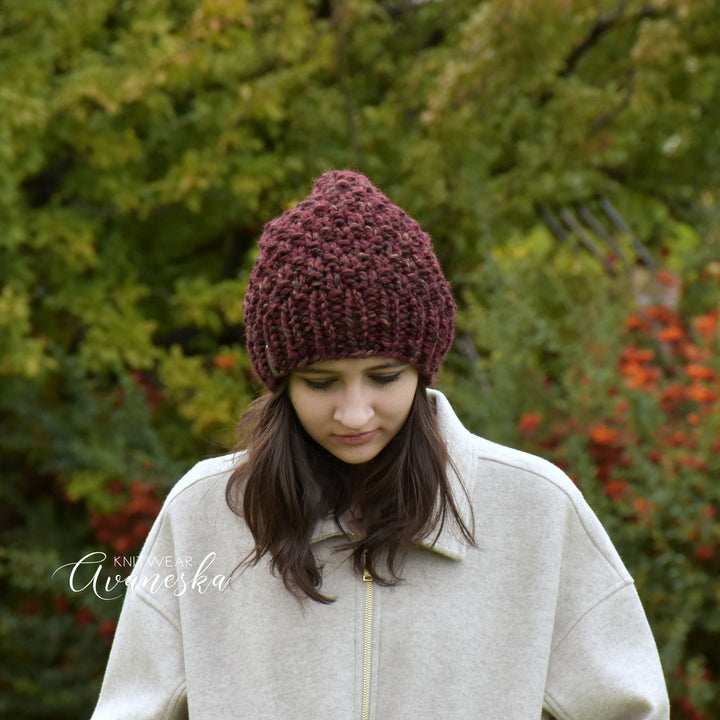 Chunky Extra Slouchy Hat | THE IRIS