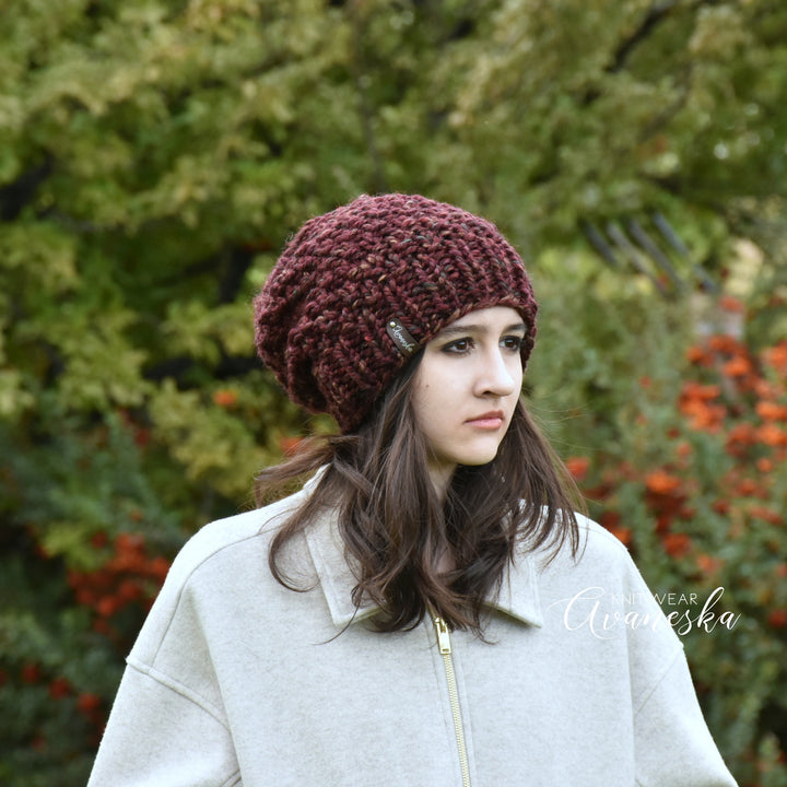 Chunky Extra Slouchy Hat | THE IRIS
