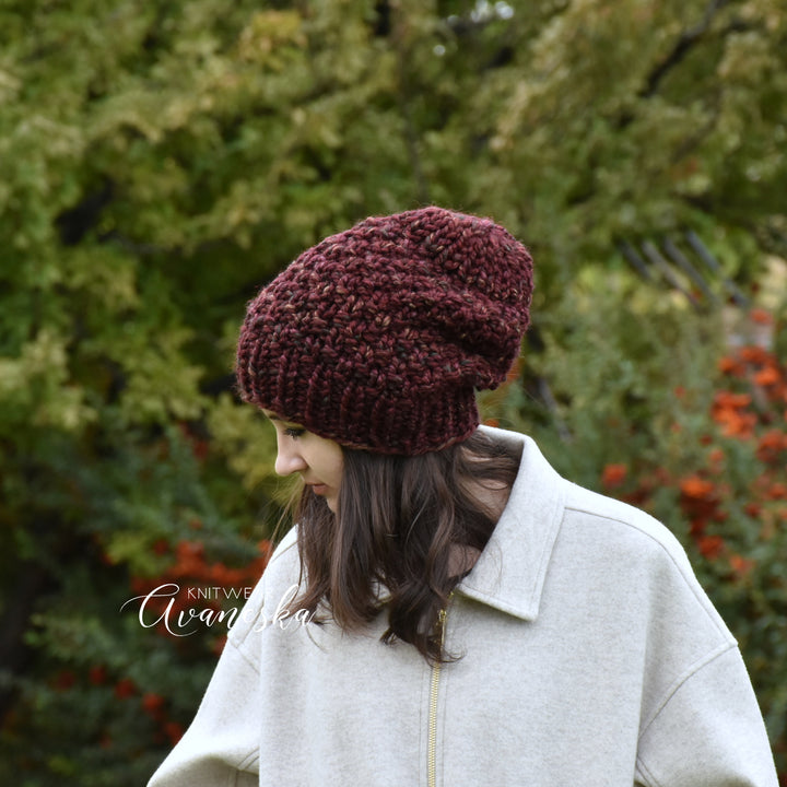 Chunky Extra Slouchy Hat | THE IRIS