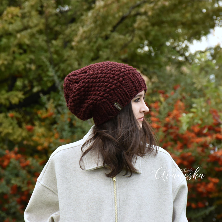 Chunky Extra Slouchy Hat | THE SAMARA