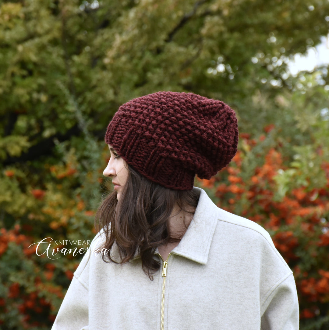 Chunky Extra Slouchy Hat | THE SAMARA