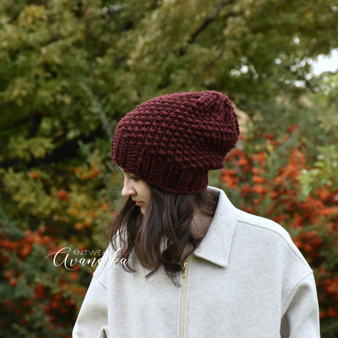 Chunky Extra Slouchy Hat | THE SAMARA