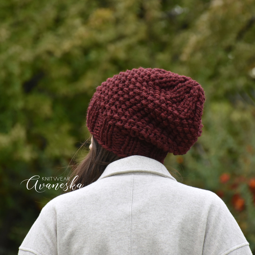 Chunky Extra Slouchy Hat | THE SAMARA