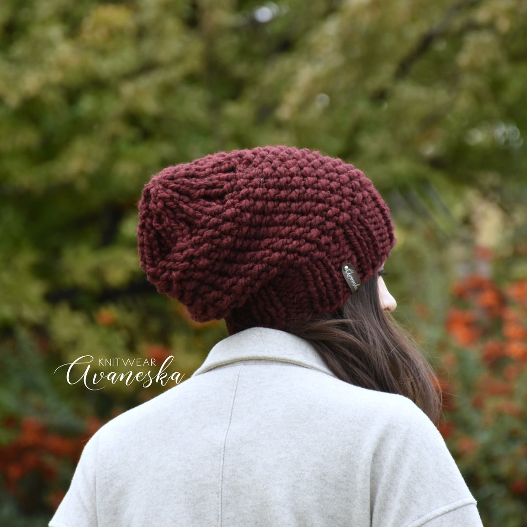 Chunky Extra Slouchy Hat | THE SAMARA