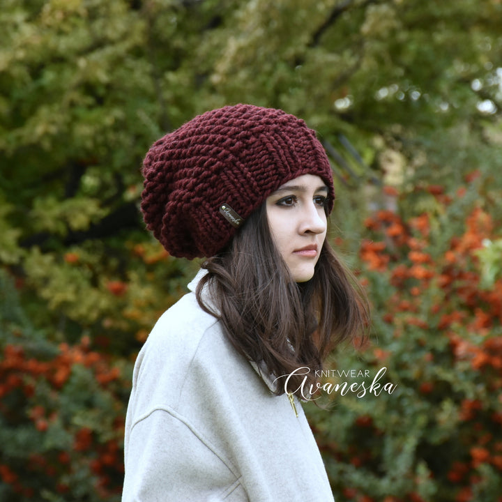 Chunky Extra Slouchy Hat | THE SAMARA